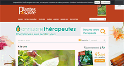 Desktop Screenshot of plantes-et-sante.fr