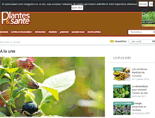 Tablet Screenshot of plantes-et-sante.fr